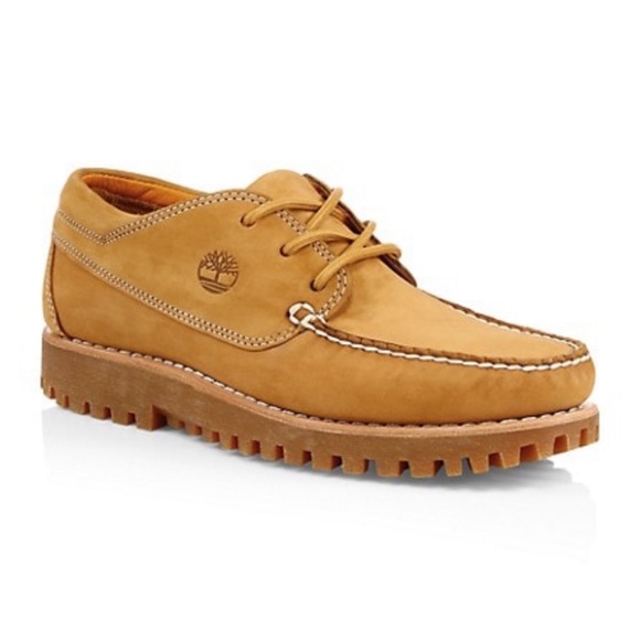 TIMBERLAND • Jackson’s Landing Oxford Wheat Nubuck Loafers MocToe Shoes - Picture 1 of 9